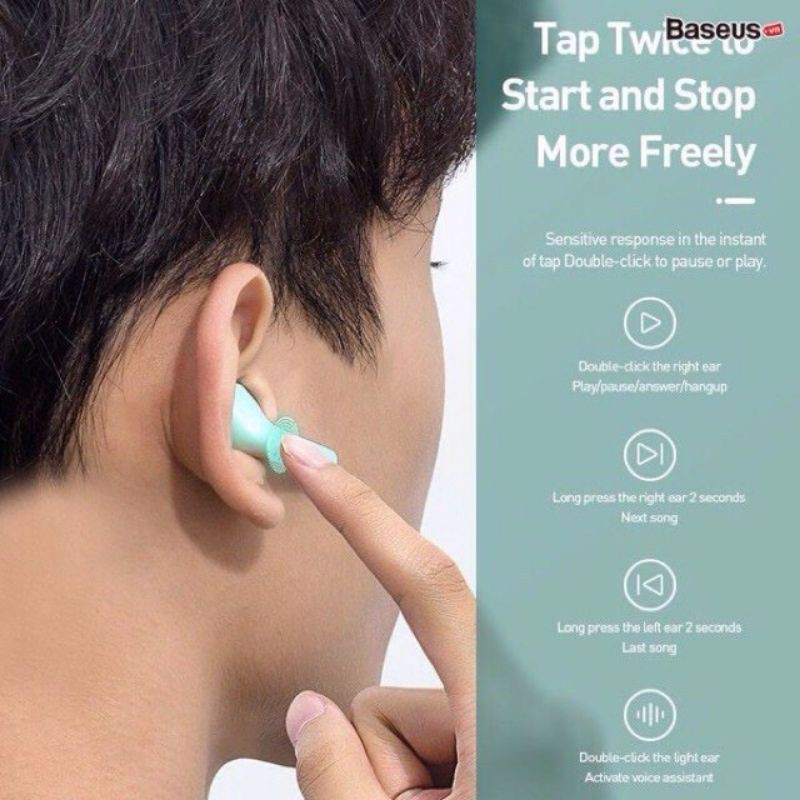 Tai nghe không dây cảm ứng Baseus Encok W09 True Wireless Earphones