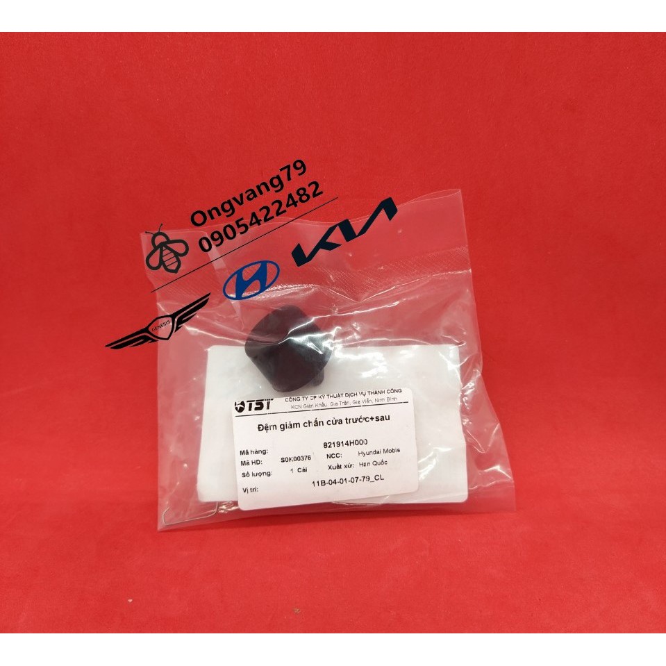 Đệm giảm chấn nắp capo/cửa lùa xe Hyundai solati, statrex, elantra - Ms: 821914H000