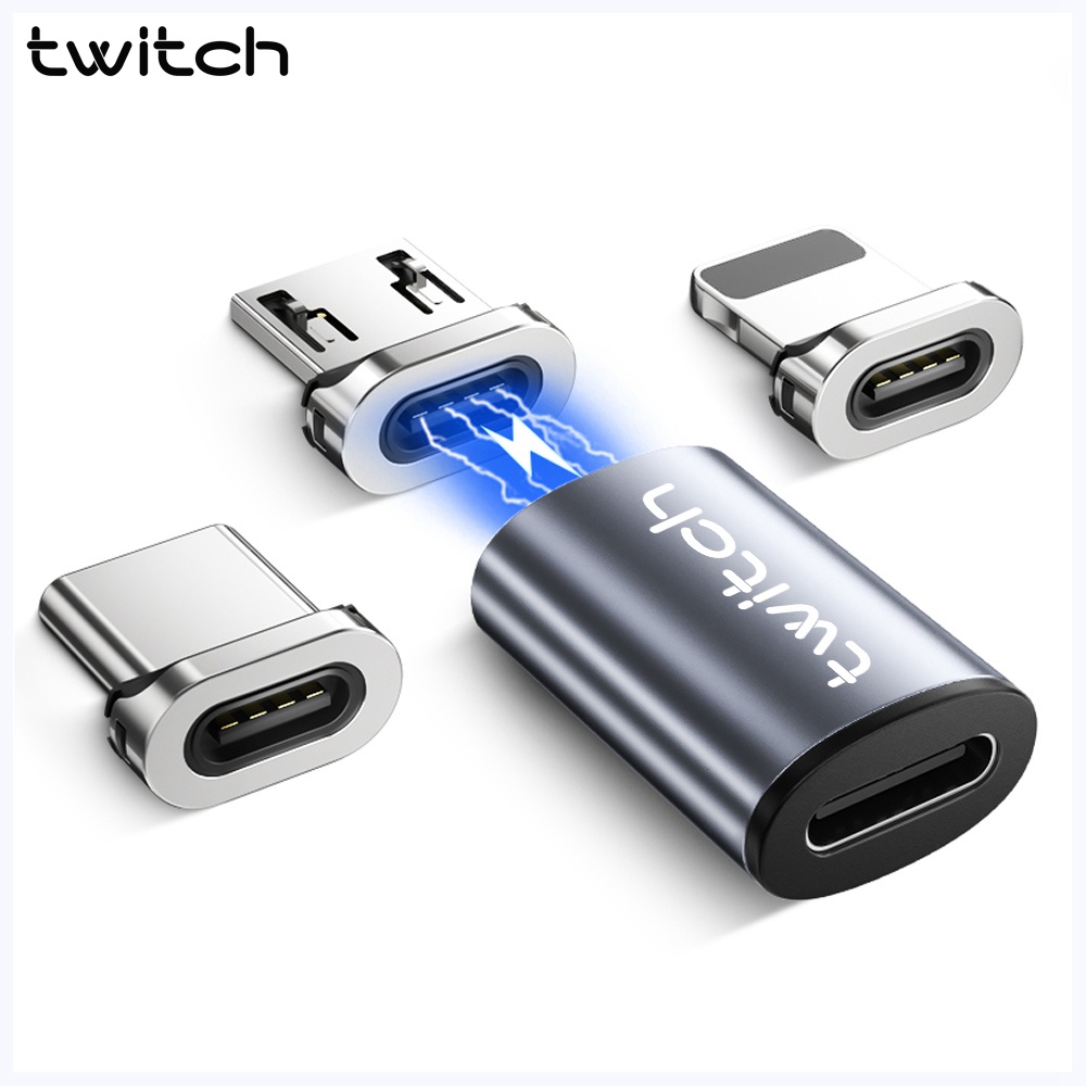 Đầu nối nam châm chuyển đổi USB C sang đầu Micro/ type C 3 trong 1 tiện dụng