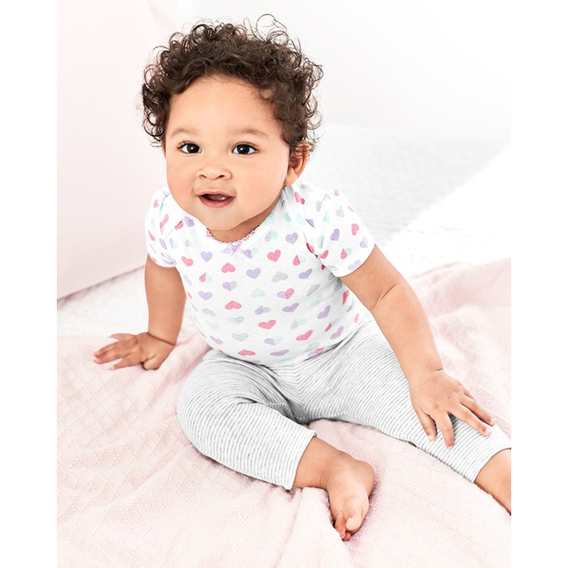 Set 3 bodysuit kèm quần Car-tờ Auth Từ Mỹ (16627710)