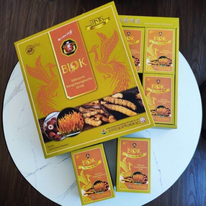 [ HÀNG CHÍNH HÃNG ] Nước Đông Trùng Hạ Thảo Biok - Hộp To 30 gói *70ml [ Hàng Mới Về ]