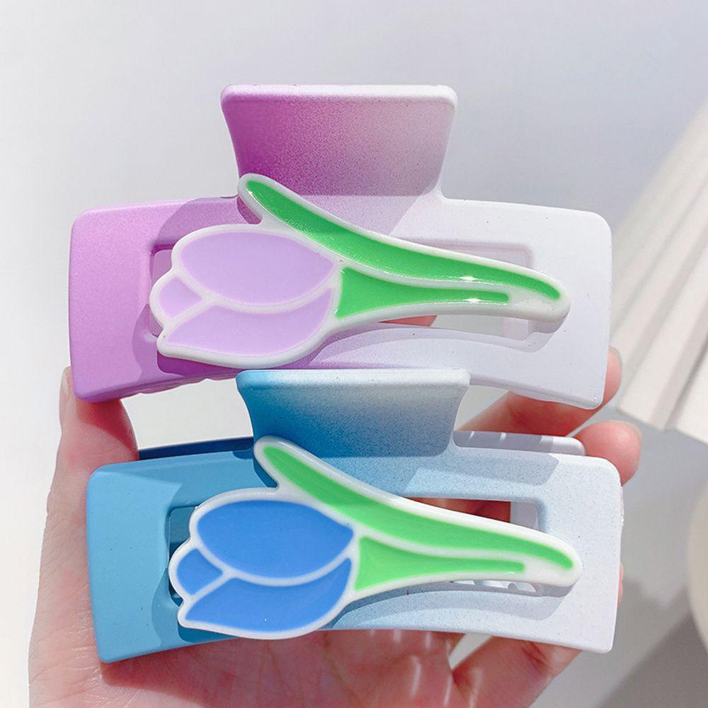 Kẹp Tóc Càng Cua Lớn Hình Hoa Thanh Lịch Dễ Thương Cho Nữ