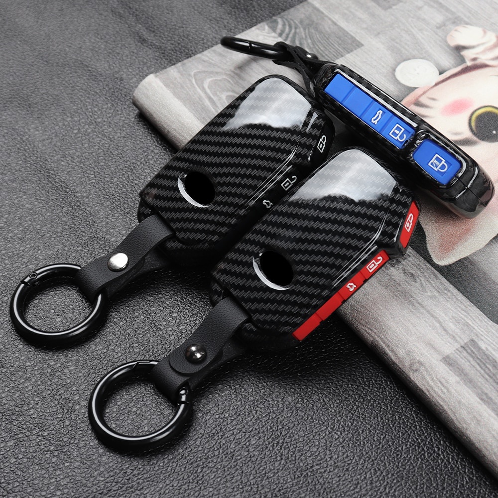 Ốp bọc chìa khóa ô tô Kia Sportage Gt K5 Ceed Cd Sorento Cerato Forte Seltos Telluride Soul 2019 2020 2021 tiện dụng