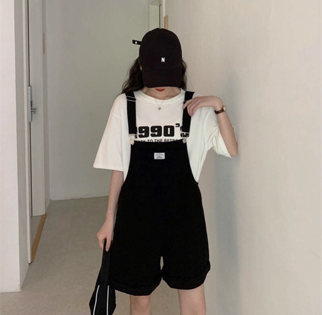 [OD] Quần Yếm Ulzzang Hàn Quốc Màu Tím/Đen | BigBuy360 - bigbuy360.vn