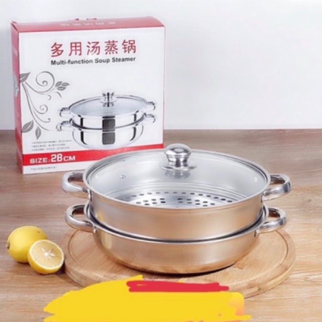 Nồi hấp inox 2 tầng POT size 28cm