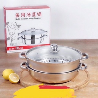 Nồi hấp inox 2 tầng POT size 28cm