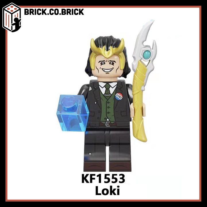 Siêu Anh Hùng Loki Đồ Chơi Lắp Ráp Minifigure Super Heroes Rocky Marvels DC KF6141