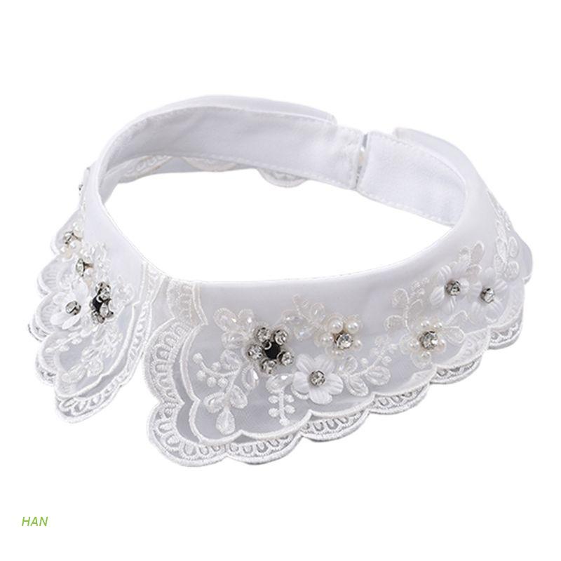 Cổ Áo Giả Hai Lớp Đính Ngọc Trai Thời Trang Dành Cho Nữ