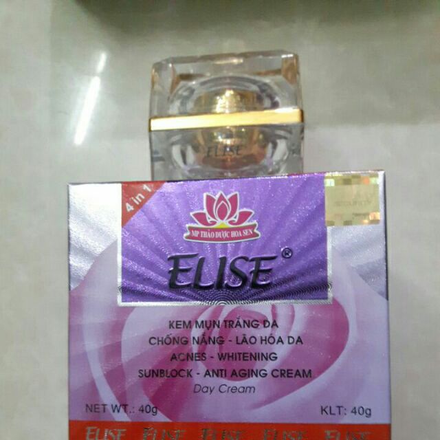 Kem elise  mụn trắng da chống nắng ngừa lão hóa