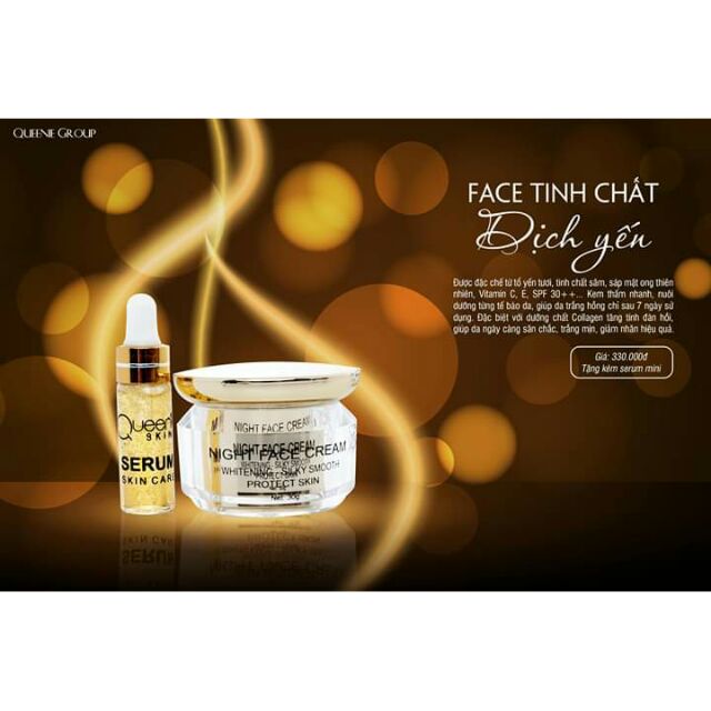 Face dịch yến - dưỡng da ban đêm