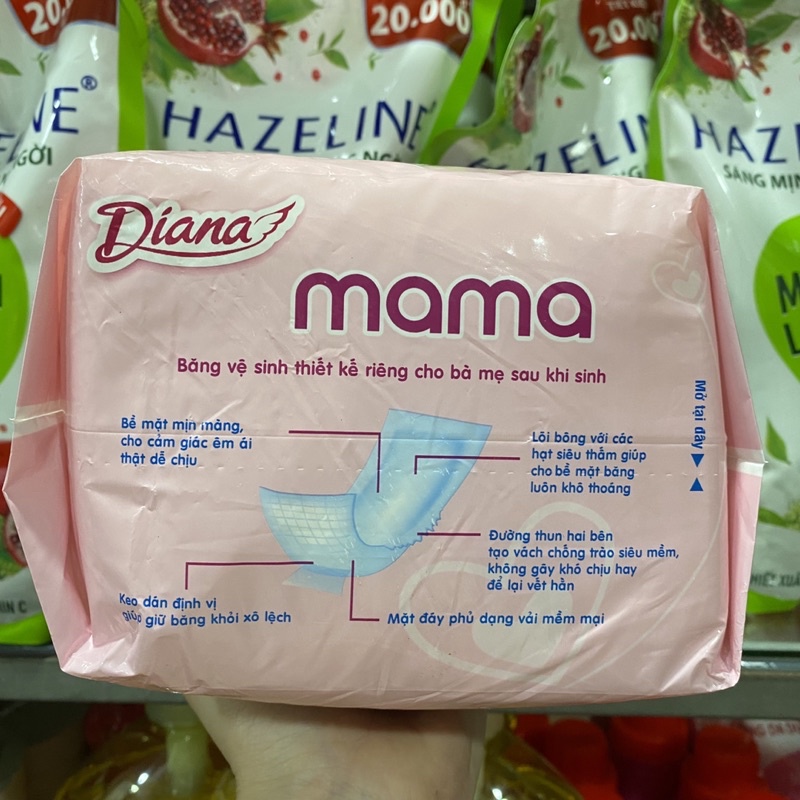 Băng vệ sinh Diana Mama không cánh 12 miếng