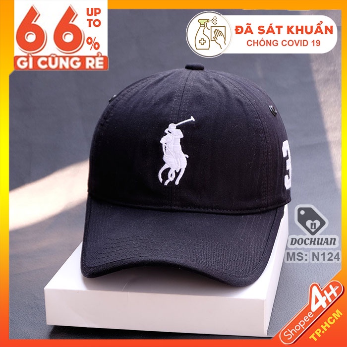 Nón kết POLO 3 logo lớn N124. nón cao cấp xuất khẩu Nhật Hàn Đài Mỹ Châu Âu nón kaki form ôm êm logo thêu vi tính