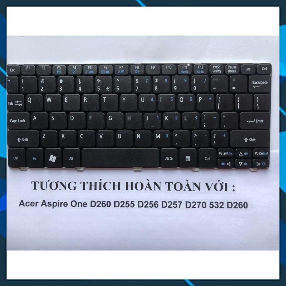 ⚡️[Loại xịn]  Bàn Phím Cho Acer Aspire One D255 D257 Đen- Bảo Hành 12 Tháng Toàn Quốc Hàng Mới | BigBuy360 - bigbuy360.vn