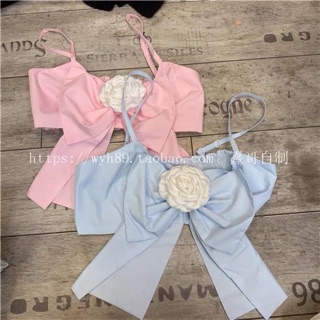 Combo Áo Croptop Nơ Jennie và Khoác Gom