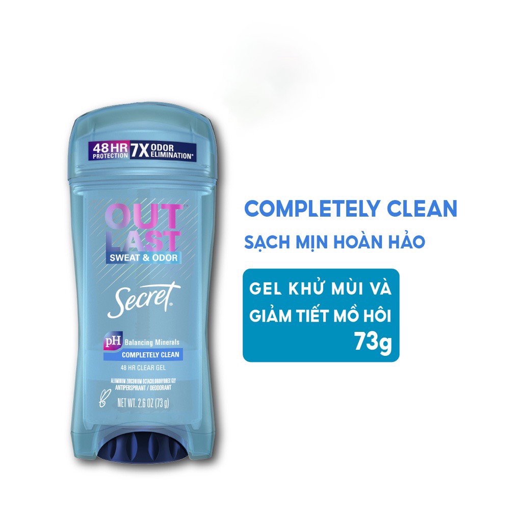 Gel Ngăn Tiết Mồ Hôi và Khử Mùi Secret - 73g