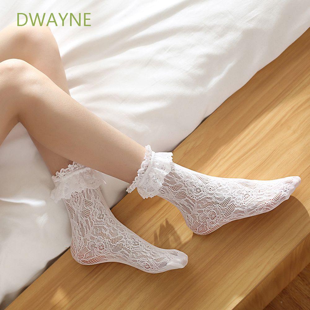 Vớ ren mềm mại cổ ngắn phối bèo nhiều màu sắc phong cách lolita thời trang mùa hè cho nữ