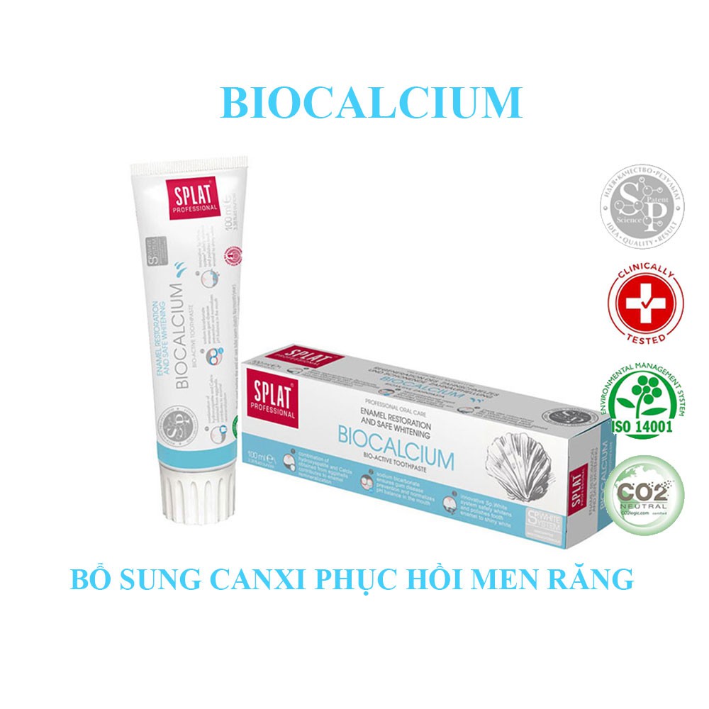 Kem đánh răng SPLAT Biocalcium 40ml/100ml - Chính hãng 100%