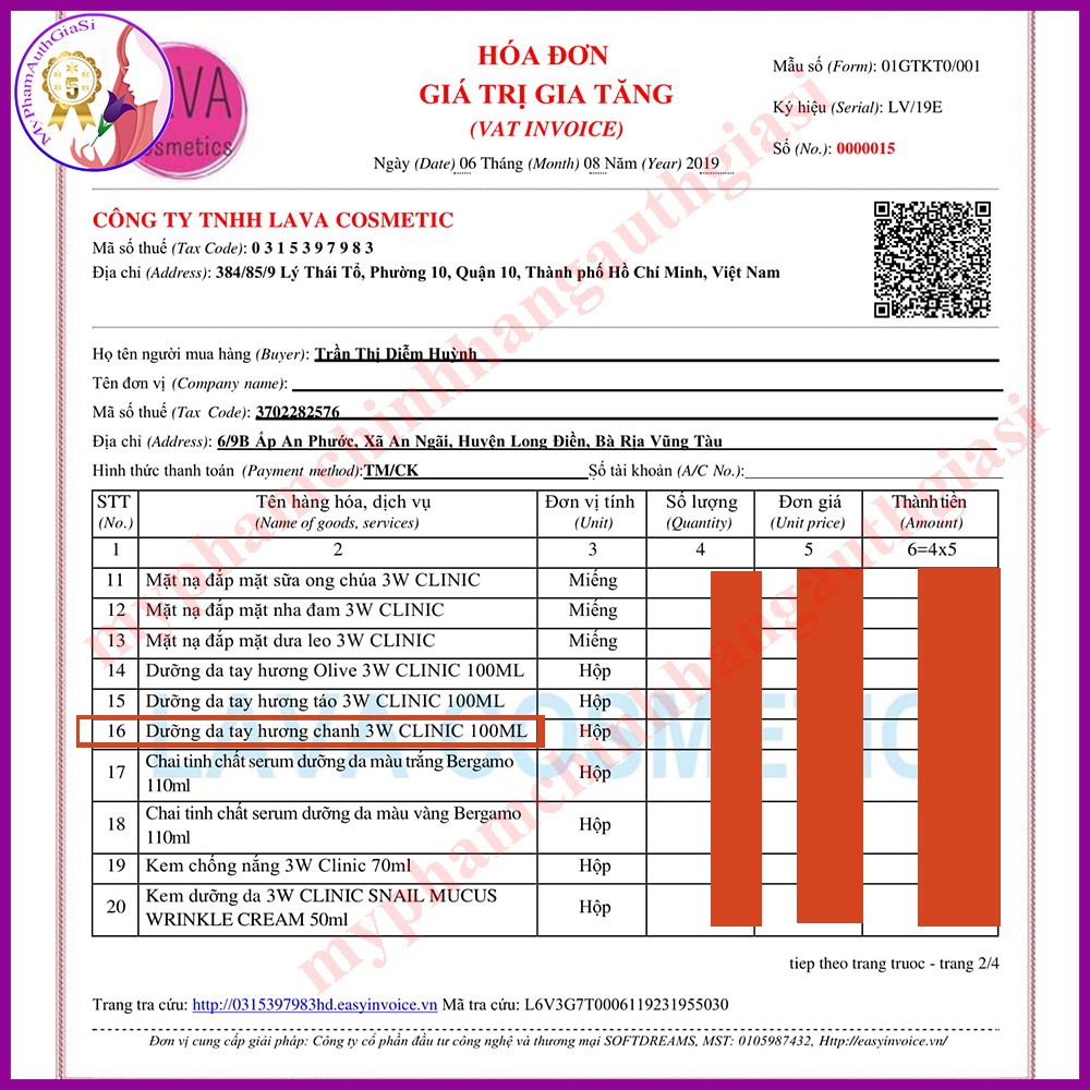 Kem dưỡng ẩm da tay 3w clinic hàn quốc 100ml | BigBuy360 - bigbuy360.vn