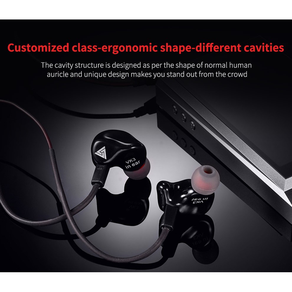 [Mã ELFLASH5 giảm 20K đơn 50K] HOT SALE - Tai Nghe Chống Ồn Cao Cấp Super Bass QKZ VK3 Âm Thanh Siêu Hay