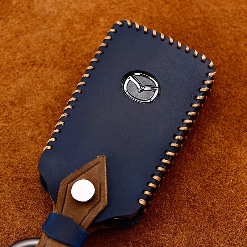 Vỏ Bọc Bằng Da Cho Chìa Khóa Xe Hơi 3 Nút Mazda 3 Cx30 Chất Lượng Cao