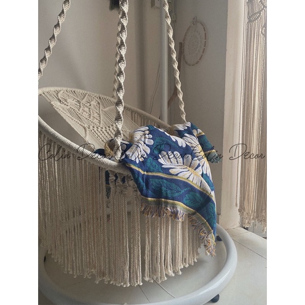 Võng, xích đu cao cấp macrame trang trí decor homestay
