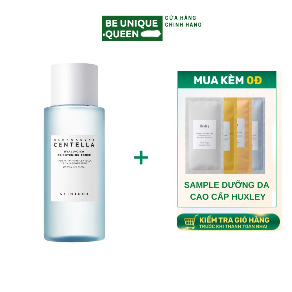 [Chính Hãng] Toner Rau Má Cấp Ẩm Skin1004 Madagascar Centella Hyalu-Cica Brightening Toner 210ml- Nước Hoa Hồng Skin1004