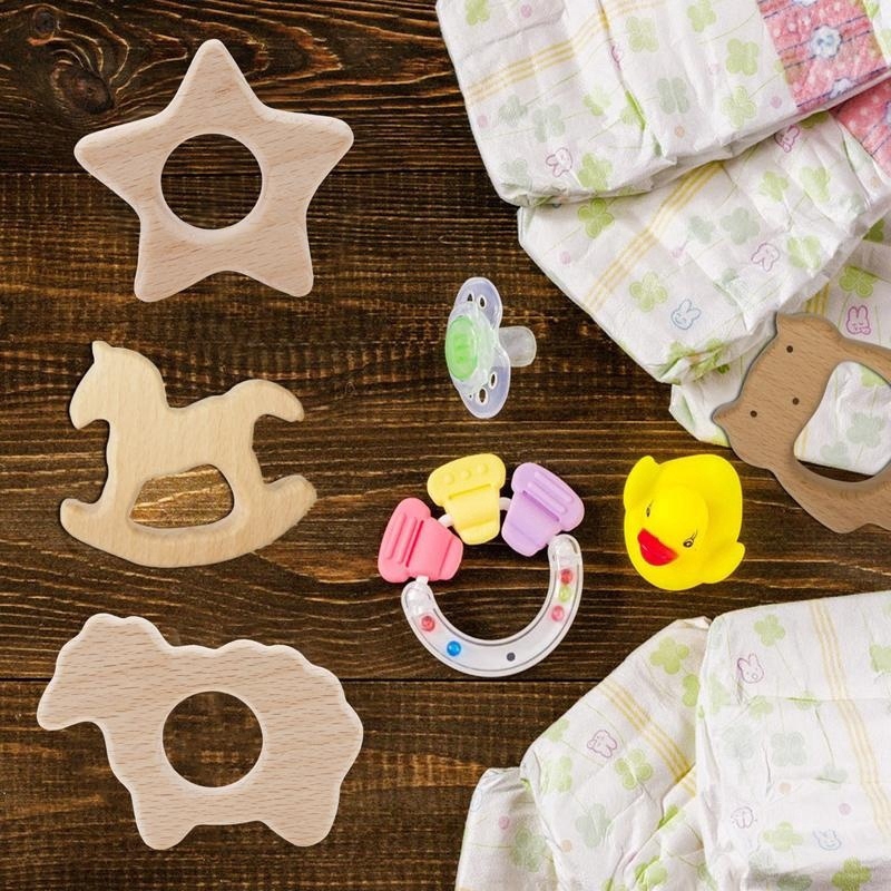 1 Đồ Chơi Hình Bánh Donut Bằng Gỗ Không Độc Hại Thân Thiện Với Môi Trường
