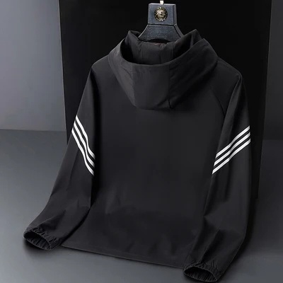 Áo Khoác Mỏng Có Nón Dáng Rộng Thời Trang Thu Đông Mới Cho Nam