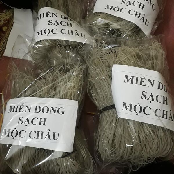 Miến Dong Mộc Châu Sơn La gói 500Gram -  Miến Dong Gia Truyền Sợi Dai, Thơm , Sạch Không Hóa Chất Độc Hại
