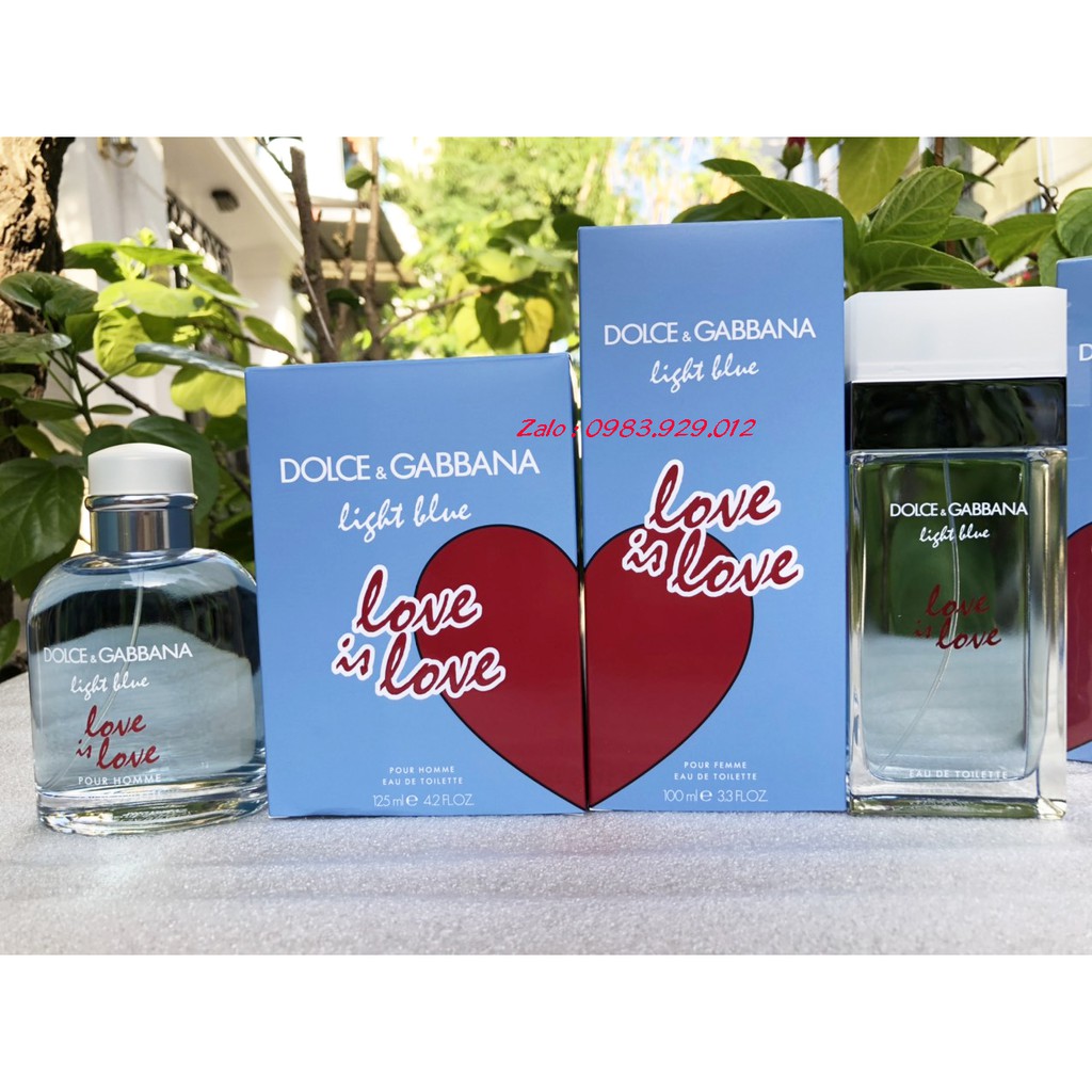 [Mẫu thử 2,5,10ml]Nước Hoa Dolce & Gabbana Light Blue Love Is Love