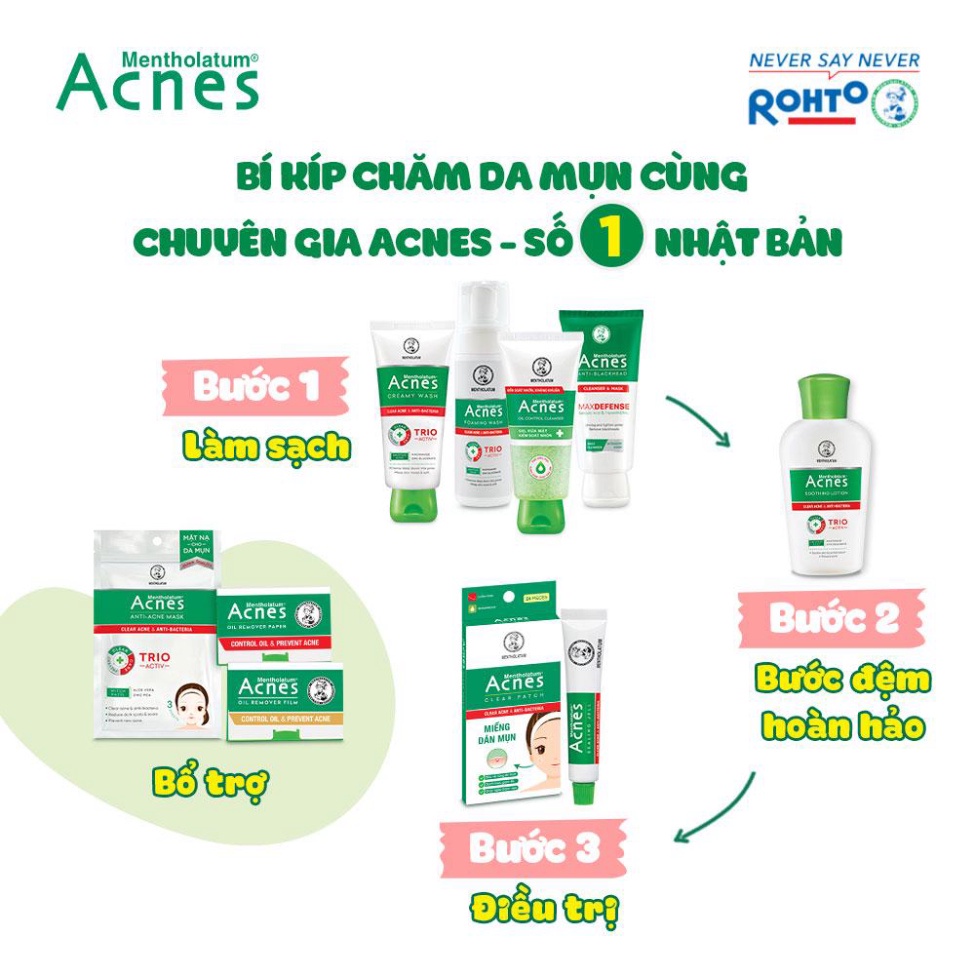 Kem rửa mặt ngăn ngừa mụn Acnes Creamy Wash 100g