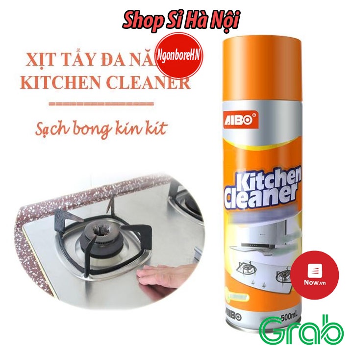 Chai Xịt Tẩy Rửa Bếp Đa Năng - Tẩy Sạch Các Vết Bẩn Vết Dơ Dầu Mỡ Kitchen Cleaner Màu Cam GD156