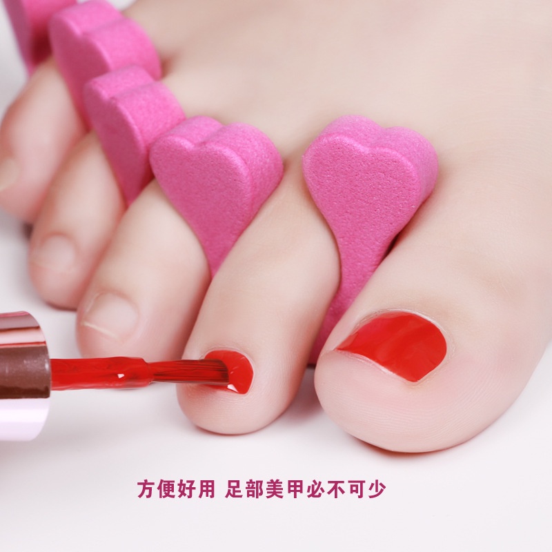 Dụng cụ tách ngón chân hỗ trợ sơn móng bằng bọt biển thích hợp tại nhà/tiệm làm móng