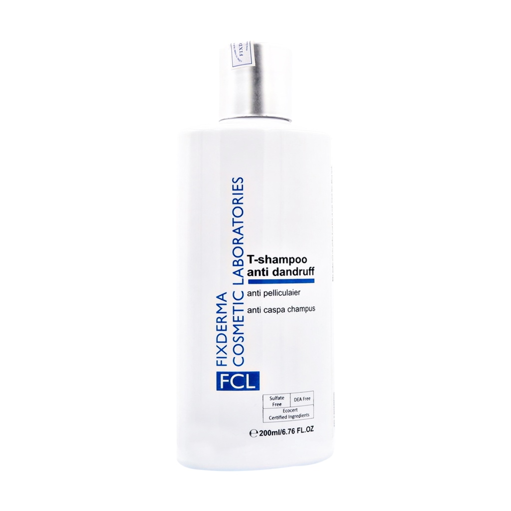 HÀNG NHẬP KHẨU - Dầu Gội Fixderma FCL T-SHAMPOO Sạch Gàu Giảm Ngứa Dưỡng Ẩm 200ml