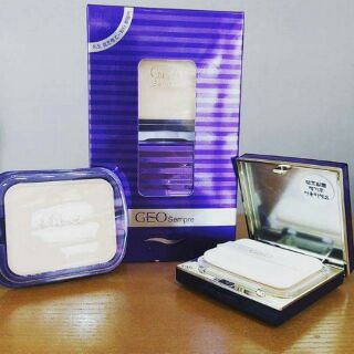 Phấn nén Geo xanh 2 lõi – Geo Sempre C-water two way