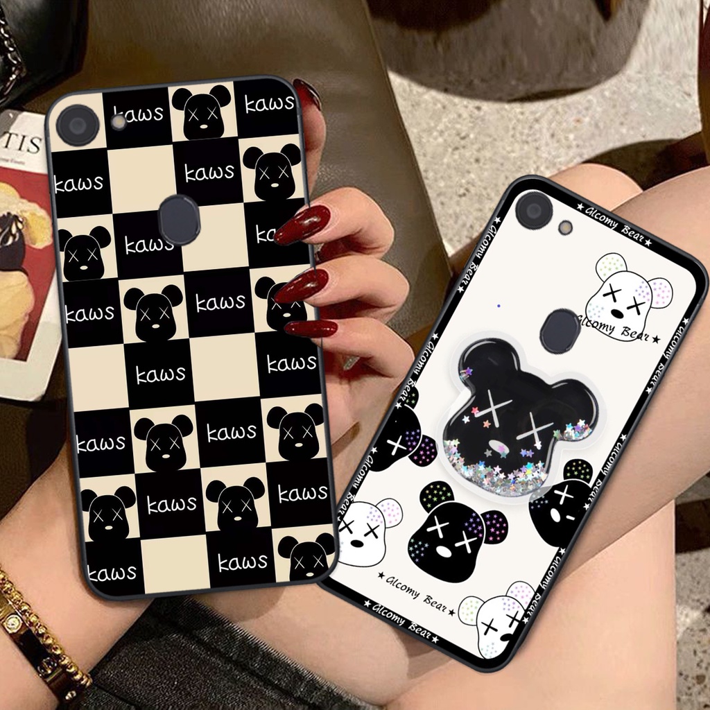 Ốp lưng Oppo F5 / F5 Youth / F7 / F7 Youth trái tim họa tiết caro, mikey họa tiết beabrick kaws cute