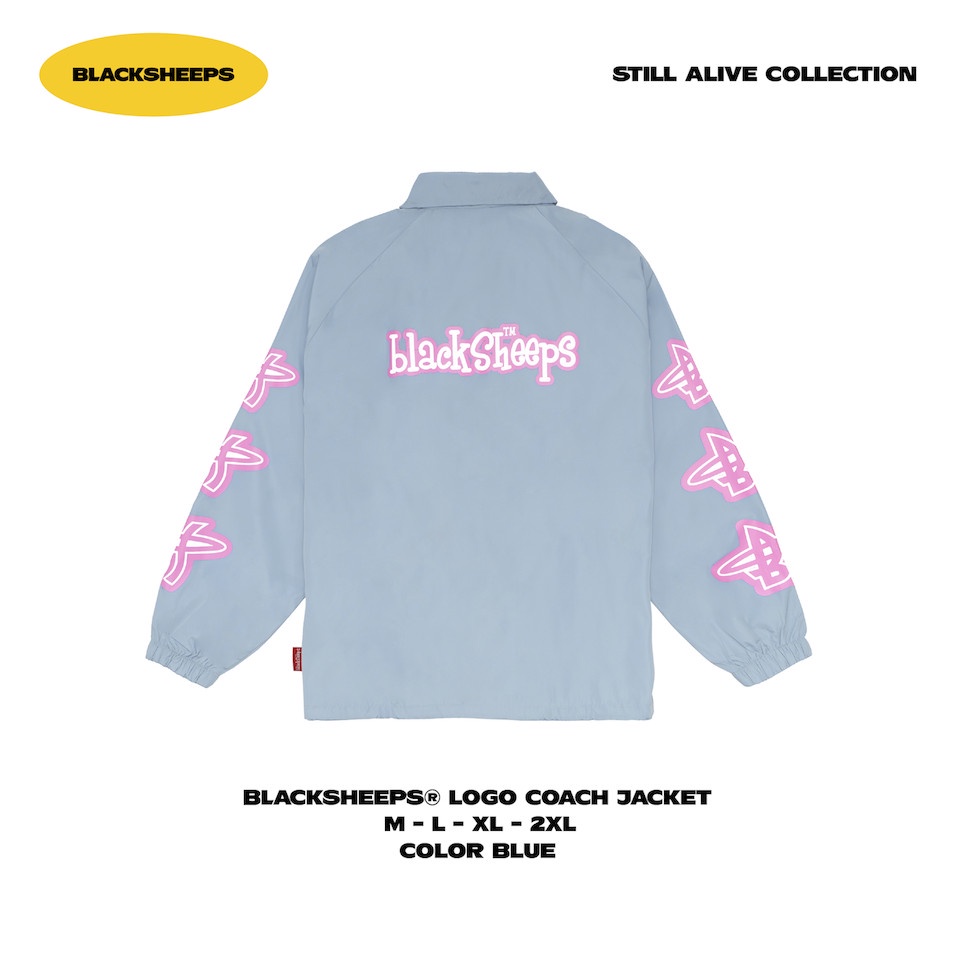 Áo khoác dù BLACKSHEEPS aka BlackSheeps Logo Coach Jacket - BLUE