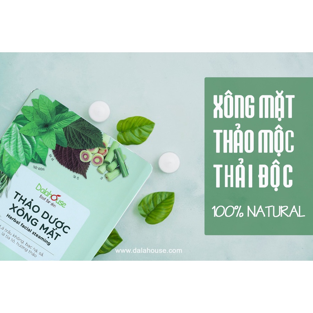 Combo thảo dược xông mặt Dalahouse 10g từ thiên nhiên