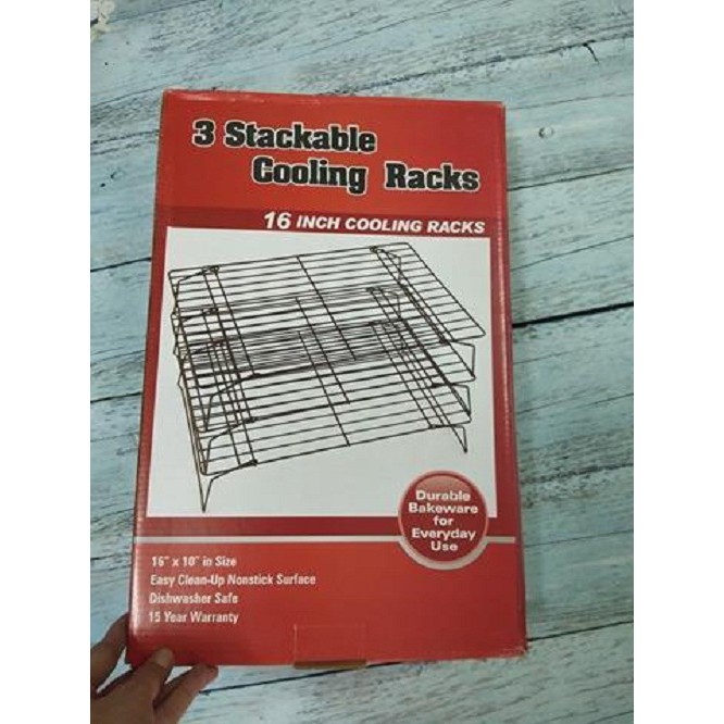 RACK PHƠI BÁNH 3 TẦNG 40 X 25CM