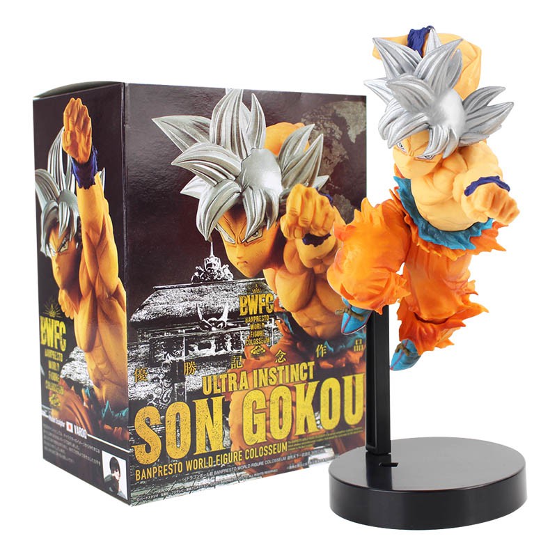 Dragon Ball Z nhân vật 21,5cm Banpresto BWFC Son Gokou Siêu Bản Năng Goku Hình PVC Đồ Chơi Hành Động