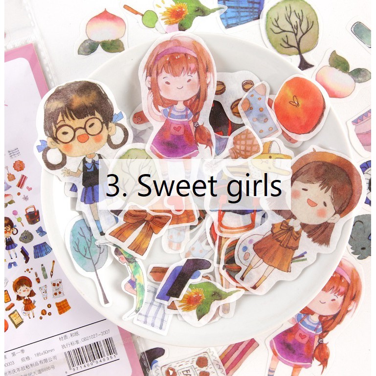 Set 30-80 sticker trang trí planner STG075