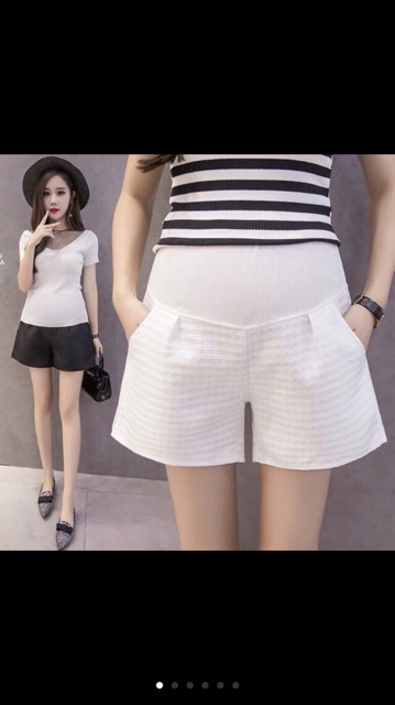 Quần short ống rộng siêu xinh cho mẹ bầu-hàng quảng châu