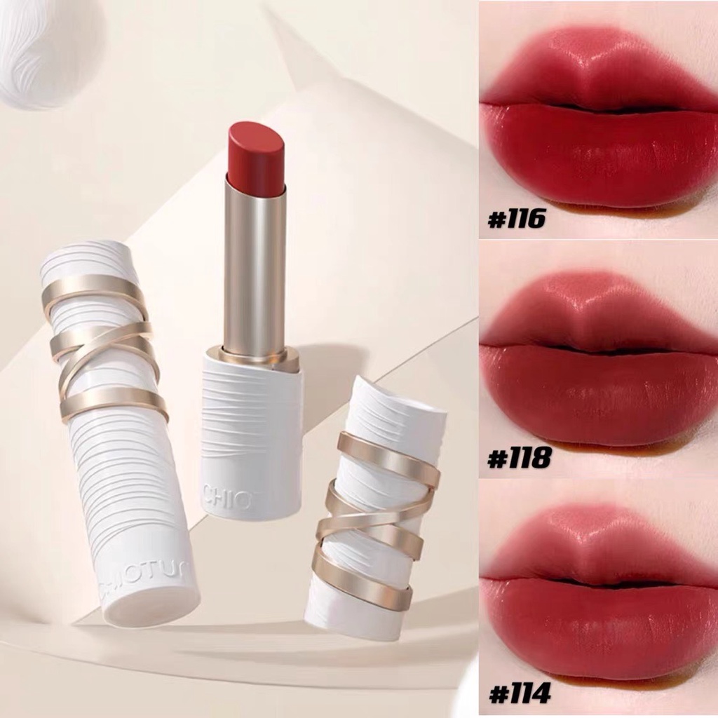 Son thỏi Chioture Silky Matte Lipstick chất son mềm mịn lâu trôi 2.8g