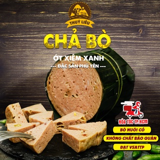 Chả bò ớt xiêm xanh | đặc sản phú yên | 500gr | hỏa tốc tp.hcm