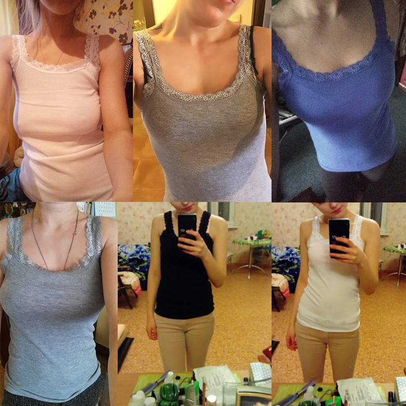 Áo không tay phối ren thời trang | BigBuy360 - bigbuy360.vn