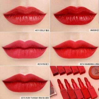 Son 3CE Red Recipe chính hãng 211 212 213 214 215