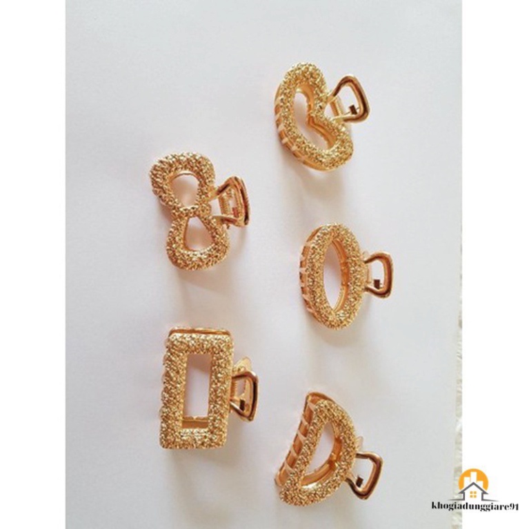 Kẹp tóc vàng style Hàn Quốc - Set 5 chiếc