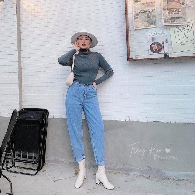 Quần bò baggy 2 khuy siêu phẩm | BigBuy360 - bigbuy360.vn