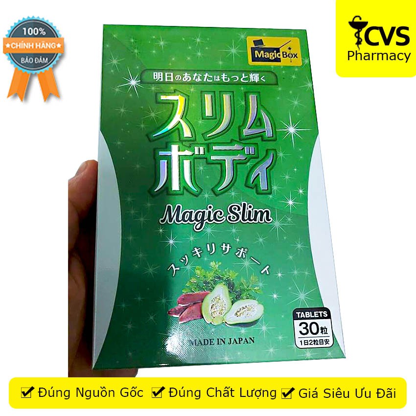 Magic Slim - Viên Uống Hỗ Trợ Giảm Cân Giảm Mỡ Nhật Bản - Hộp 30 viên