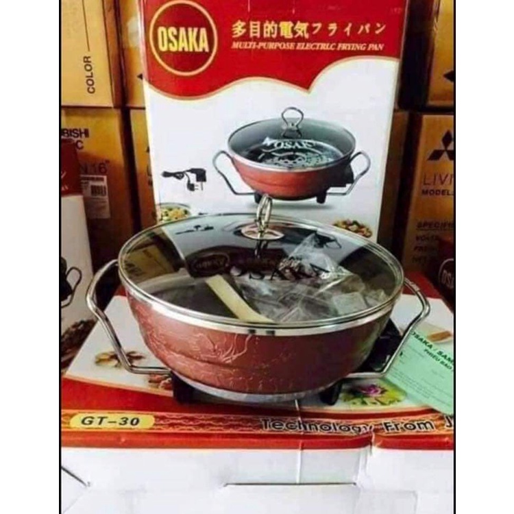 Nồi lẩu điện Osaka đa năng- Lẩu,Hấp ,xào, rán